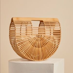 Cult Gaia Natural Arc Bag